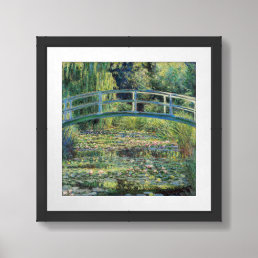 Claude Monet - Water Lily Pond &amp; Japanesese Bridge Framed Art