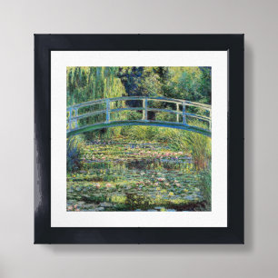 Claude Monet - Water Lily Pond & Japanesese Bridge Framed Art