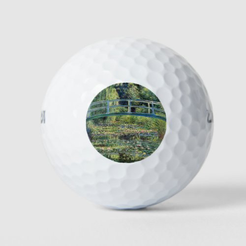 Claude Monet _ Water Lily Pond  Japanesese Bridge Golf Balls
