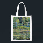 Claude Monet - Water Lily Pond & Japanesese Bridge Grocery Bag<br><div class="desc">The Water Lily Pond and the Japanese Bridge / Le Bassin aux nympheas - Claude Monet,  1899</div>