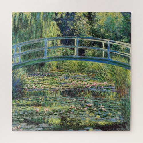 Claude Monet _ Water Lily Pond  Japanesese Bridge Jigsaw Puzzle