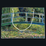 Claude Monet - Water Lily Pond & Japanesese Bridge Large Gift Bag<br><div class="desc">The Water Lily Pond and the Japanese Bridge / Le Bassin aux nympheas - Claude Monet,  1899</div>