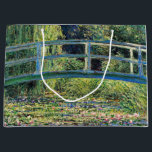 Claude Monet - Water Lily Pond & Japanesese Bridge Large Gift Bag<br><div class="desc">The Water Lily Pond and the Japanese Bridge / Le Bassin aux nympheas - Claude Monet,  1899</div>