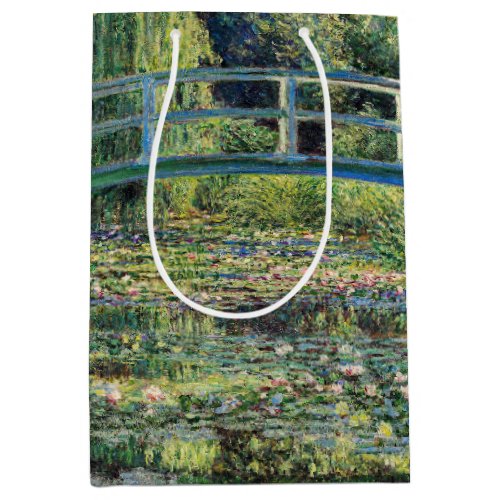 Claude Monet _ Water Lily Pond  Japanesese Bridge Medium Gift Bag