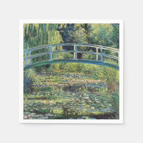 Claude Monet _ Water Lily Pond  Japanesese Bridge Napkins