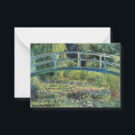 Claude Monet - Water Lily Pond & Japanesese Bridge Note Card<br><div class="desc">The Water Lily Pond and the Japanese Bridge / Le Bassin aux nympheas - Claude Monet,  1899</div>