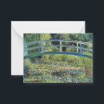Claude Monet - Water Lily Pond & Japanesese Bridge Note Card<br><div class="desc">The Water Lily Pond and the Japanese Bridge / Le Bassin aux nympheas - Claude Monet,  1899</div>