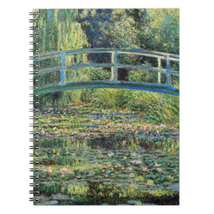 Claude Monet - Water Lily Pond & Japanesese Bridge Notebook