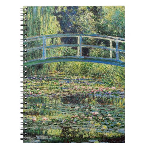 Claude Monet _ Water Lily Pond  Japanesese Bridge Notebook