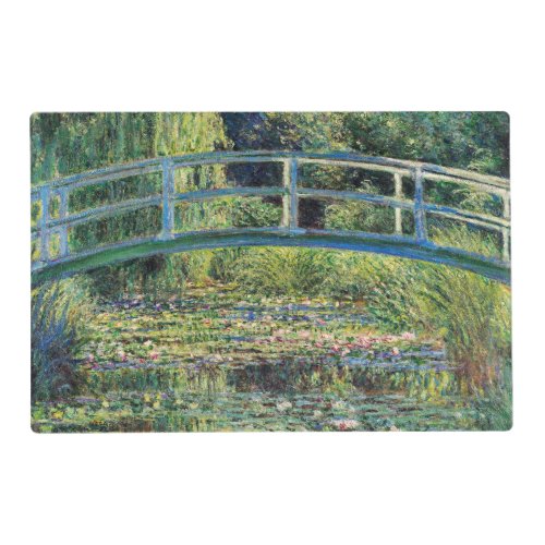 Claude Monet _ Water Lily Pond  Japanesese Bridge Placemat