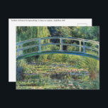 Claude Monet - Water Lily Pond & Japanesese Bridge Postcard<br><div class="desc">The Water Lily Pond and the Japanese Bridge / Le Bassin aux nympheas - Claude Monet,  1899</div>