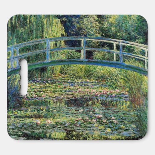 Claude Monet _ Water Lily Pond  Japanesese Bridge Seat Cushion