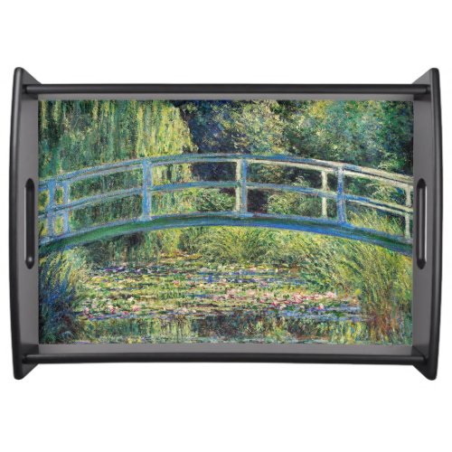 Claude Monet _ Water Lily Pond  Japanesese Bridge Serving Tray