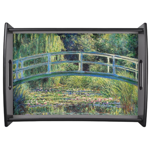 Claude Monet - Water Lily Pond & Japanesese Bridge Serving Tray (Front)