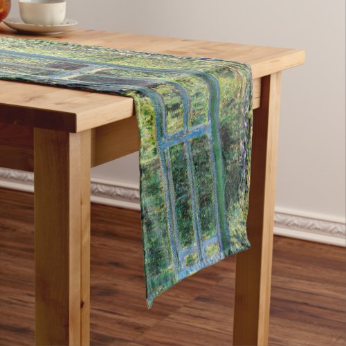 Claude Monet _ Water Lily Pond  Japanesese Bridge Short Table Runner