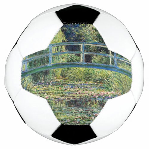 Claude Monet _ Water Lily Pond  Japanesese Bridge Soccer Ball
