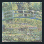 Claude Monet - Water Lily Pond & Japanesese Bridge Stone Coaster<br><div class="desc">The Water Lily Pond and the Japanese Bridge / Le Bassin aux nympheas - Claude Monet,  1899</div>