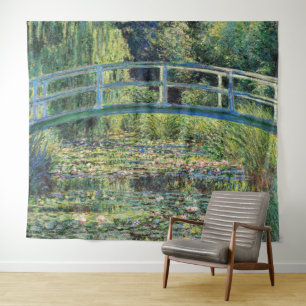 Claude Monet - Water Lily Pond & Japanesese Bridge Tapestry