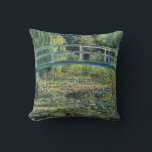 Claude Monet - Water Lily Pond & Japanesese Bridge Throw Pillow<br><div class="desc">The Water Lily Pond and the Japanese Bridge / Le Bassin aux nympheas - Claude Monet,  1899</div>