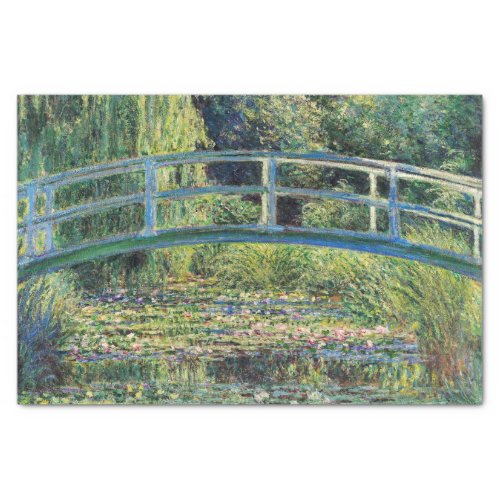 Claude Monet _ Water Lily Pond  Japanesese Bridge Tissue Paper