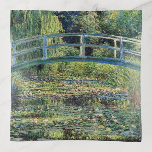 Claude Monet _ Water Lily Pond  Japanesese Bridge Trinket Tray