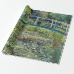 Claude Monet - Water Lily Pond & Japanesese Bridge Wrapping Paper<br><div class="desc">The Water Lily Pond and the Japanese Bridge / Le Bassin aux nympheas - Claude Monet,  1899</div>