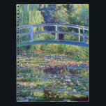 Claude Monet Water Lily Pond Notebook<br><div class="desc">Water Lily Pond painted by Claude Monet in 1899.</div>