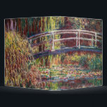 Claude Monet - Water Lily pond, Pink Harmony 3 Ring Binder<br><div class="desc">Water Lily pond,  Pink Harmony / Le Bassin aux Nympheas,  Harmonie Rose by Claude Monet in 1900</div>