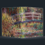 Claude Monet - Water Lily pond, Pink Harmony 3 Ring Binder<br><div class="desc">Water Lily pond,  Pink Harmony / Le Bassin aux Nympheas,  Harmonie Rose by Claude Monet in 1900</div>