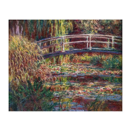 Claude Monet _ Water Lily pond Pink Harmony Acrylic Print