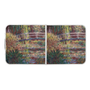Claude Monet - Water Lily pond, Pink Harmony Beer Pong Table