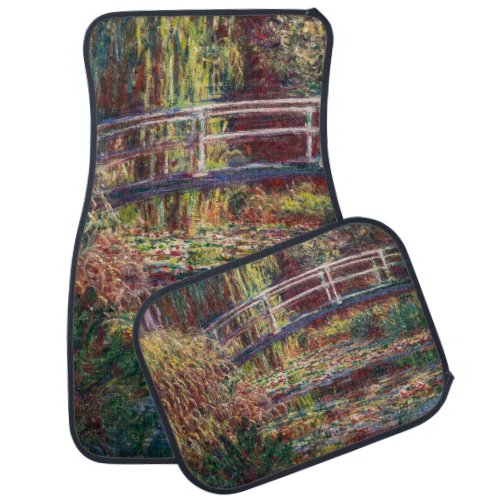 Claude Monet _ Water Lily pond Pink Harmony Car Floor Mat