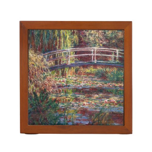 Claude Monet _ Water Lily pond Pink Harmony Desk Organizer