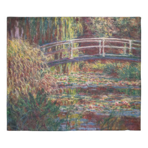 Claude Monet - Water Lily pond, Pink Harmony Duvet Cover