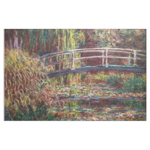 Claude Monet - Water Lily pond, Pink Harmony Fabric