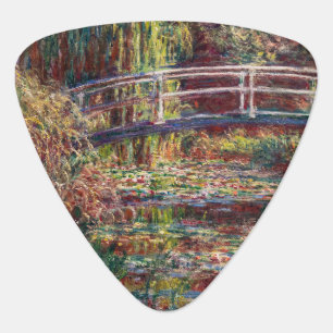 Claude Monet - Water Lily pond, Pink Harmony Guitar Pick