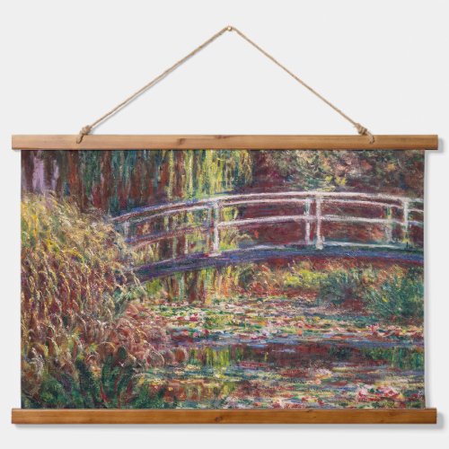 Claude Monet _ Water Lily pond Pink Harmony Hanging Tapestry