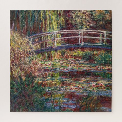 Claude Monet _ Water Lily pond Pink Harmony Jigsaw Puzzle