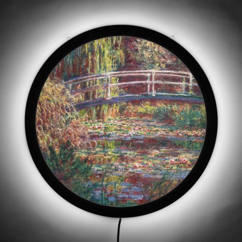 Claude Monet _ Water Lily pond Pink Harmony LED Sign