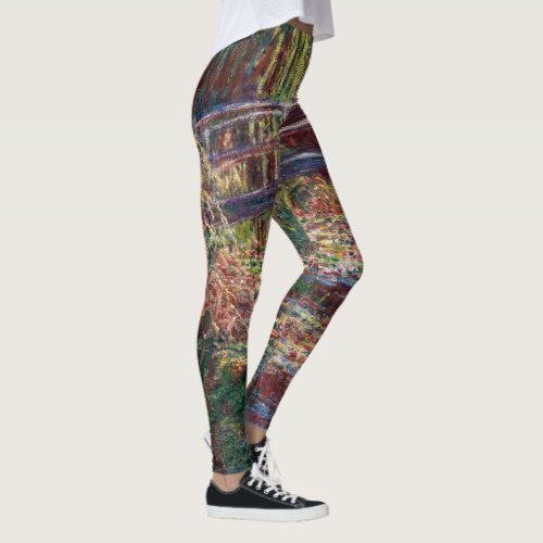 Claude Monet _ Water Lily pond Pink Harmony Leggings