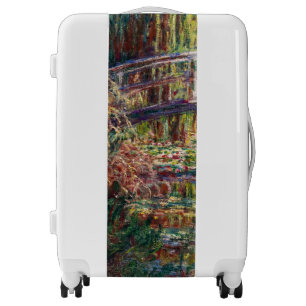 Claude Monet - Water Lily pond, Pink Harmony Luggage