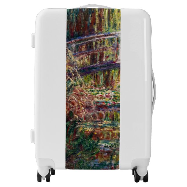 Claude Monet - Water Lily pond, Pink Harmony Luggage (Front)