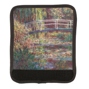 Claude Monet - Water Lily pond, Pink Harmony Luggage Handle Wrap