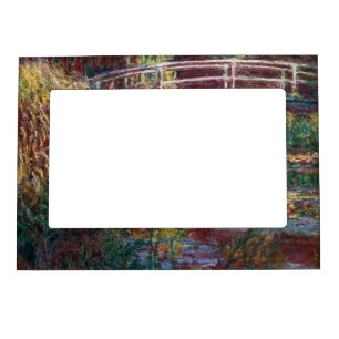 Claude Monet - Water Lily pond, Pink Harmony Magnetic Frame