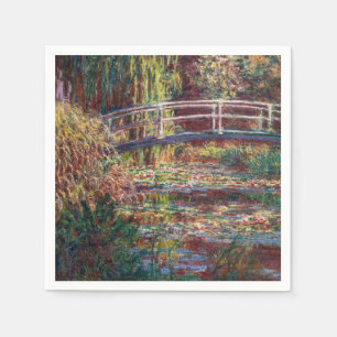 Claude Monet - Water Lily pond, Pink Harmony Napkins