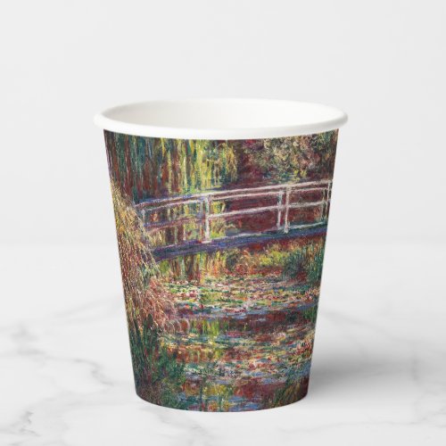 Claude Monet _ Water Lily pond Pink Harmony Paper Cups
