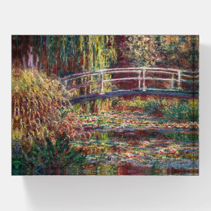 Claude Monet - Water Lily pond, Pink Harmony Paperweight