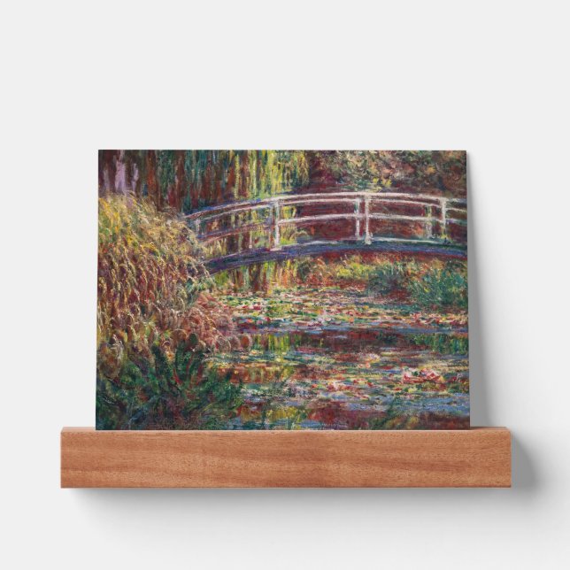 Claude Monet - Water Lily pond, Pink Harmony Picture Ledge (Front)