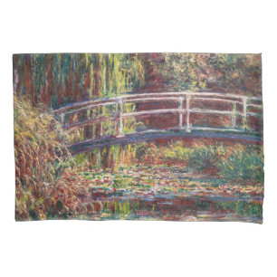 Claude Monet - Water Lily pond, Pink Harmony Pillow Case