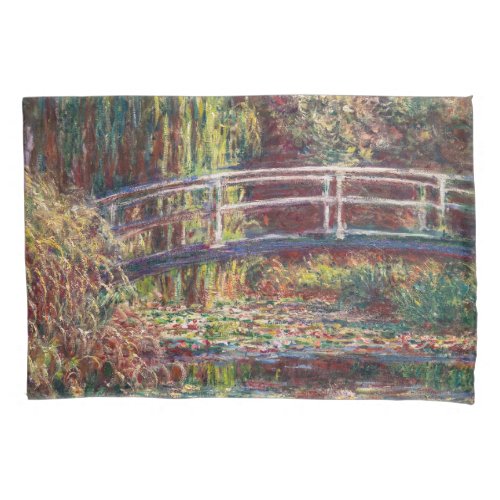 Claude Monet _ Water Lily pond Pink Harmony Pillow Case